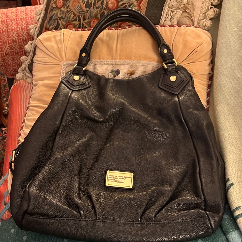 Marc Jacobs Classic Q Francesca Black Leather Women's Tote